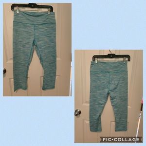 RBX Blue Workout Capri Leggings